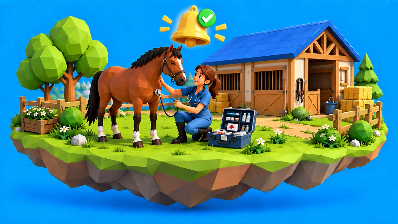 V&eacute;t&eacute;rinaire aupr&egrave;s d'un cheval&nbsp;: rappels de vaccins automatiques
