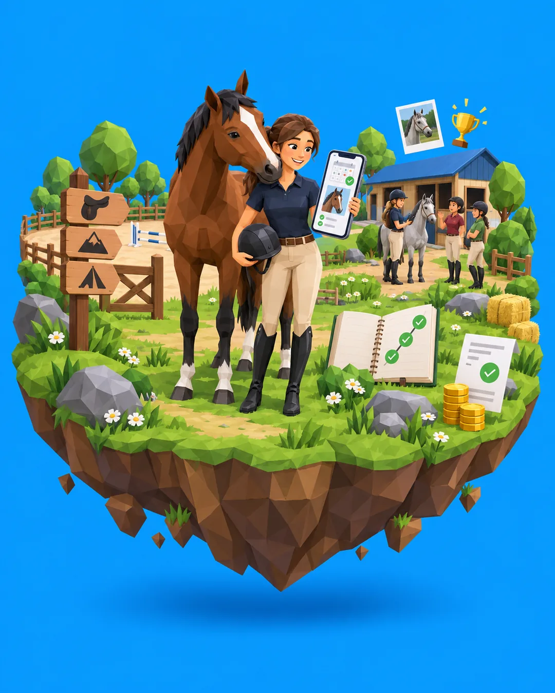 Cavaliere et son cheval